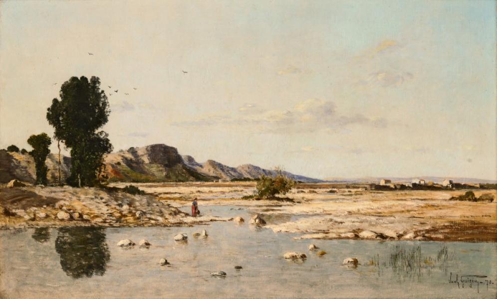 Bord de Durance, 1870 Paul GUIGOU