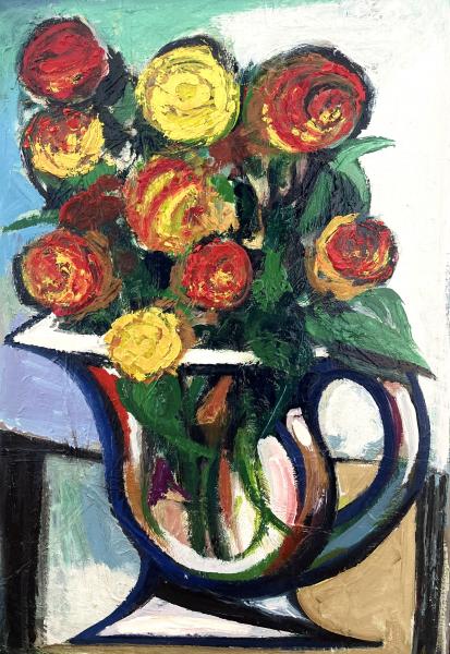 Bouquet rouge et jaune, 1964