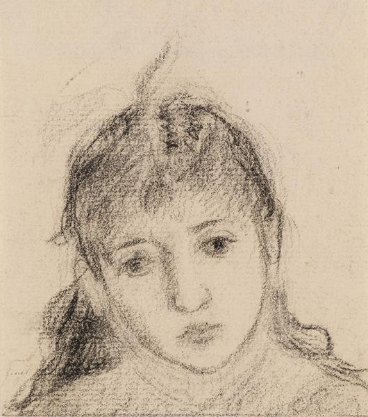 Minette. Portrait de Jeanne-Rachel, fille de l'artiste (dite Minette), circa 1872