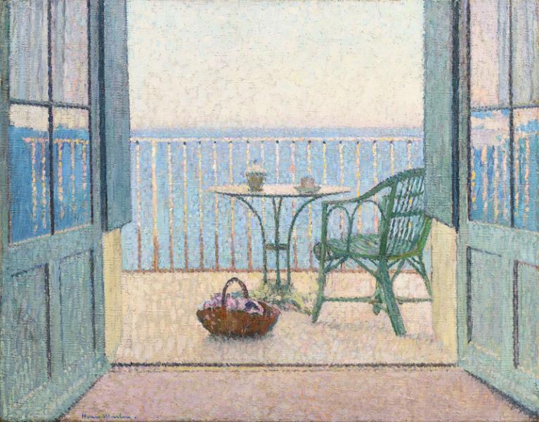 Terrasse devant la mer, circa 1930