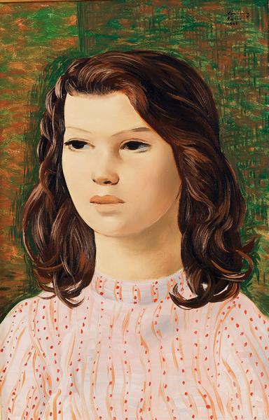 Jeune fille au corsage rose, 1947