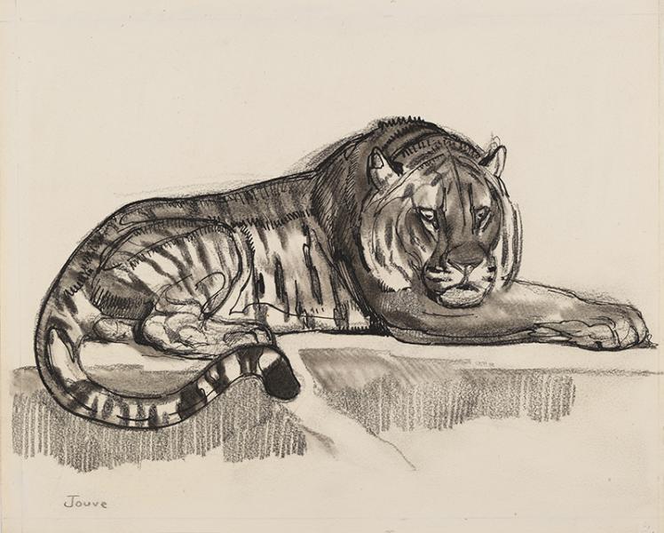 Tigre couché, 1928