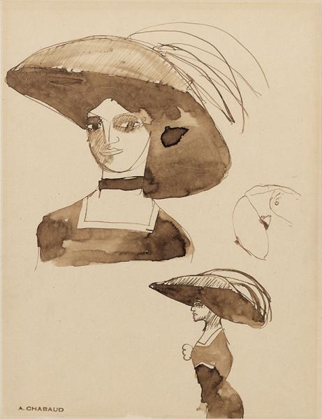 Etude de femme au chapeau, 1907