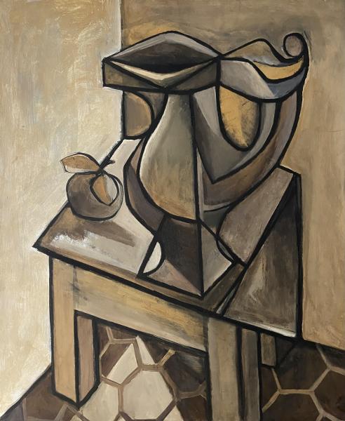 Nature morte sur les tomettes, octobre 1979