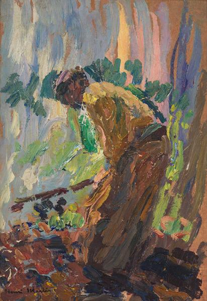 Bineur dans les vignes, circa 1927