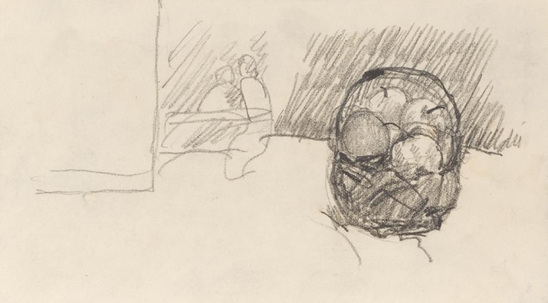 Le panier de pommes, circa 1916